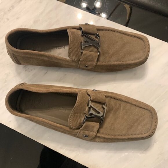 Louis Vuitton Men's Monte Carlo Suede Loafers - Picture 2 of 10
